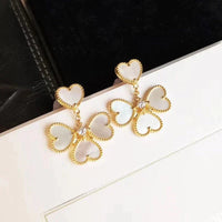 [Promax Jewelry]CLOVER SWEET WHITE MOP EARRINGS