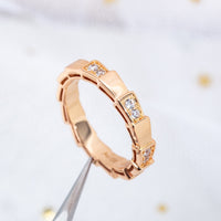 [Promax Jewelry]SERPENTI RING PINK GOLD  3MM