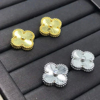 [Promax Jewelry]CLOVER MINI 9.5MM LASER EARRINGS
