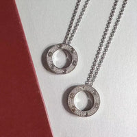 [Promax Jewelry]LOVE NECKLACE ADJUSTABLE SILVER