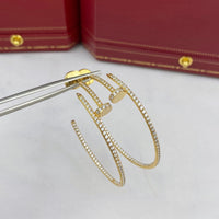 [Promax Jewelry]JUSTE EARRINGS FULL DIAMONDS 1.8MM