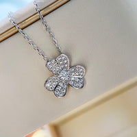 [Promax Jewelry]CLOVER DIAMOND NECKLACE SILVER