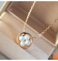 [Promax Jewelry]SUN MOP GOLD 1 DIAMOND NECKLACE