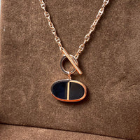 [Promax Jewelry]CHAINE VERSO BLACK CERAMIC NECKLACE
