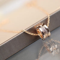 [Promax Jewelry]ZERO 1 PINK GOLD DIAMOND NECKLACE