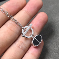 [Promax Jewelry]CHAINE VERSO BLACK CERAMIC  NECKLACE