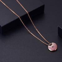 [Promax Jewelry]AMULETTE ROSE GOLD PINK MOP NECKLACE
