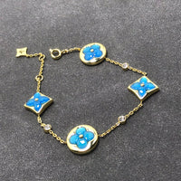 [Promax Jewelry]STAR AND SUN TURQUOISE 4 MOTIFS 3 DIAMONDS