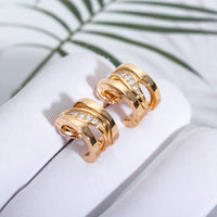 [Promax Jewelry]ZERO 1 PINK GOLD DIAMONDS EARRINGS