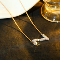 [Promax Jewelry]VOLT SILVER DIAMOND PEDANT NECKLACE