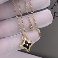 [Promax Jewelry]STAR PEDANT PINK GOLD DIAMOND NECKLACE