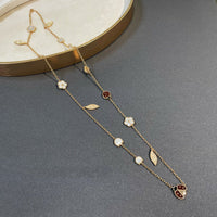 [Promax Jewelry]LUCKY SPRING 15 MOTIFS GOLD NECKLACE
