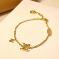 [Promax Jewelry]LOGO STAR MOTIF GOLD BRACELET