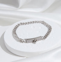[Promax Jewelry]KELLY CHAIN SILVER DIAMOND BRACELET