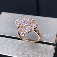 [Promax Jewelry]BUTTERFLY PINK GOLD DIAMOND RING