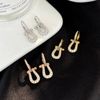 [Promax Jewelry]FORCE 10 FULL DIAMOND DROP EARRINGS MEDIUM MODEL