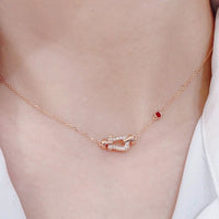 [Promax Jewelry]FORCE 10 DIAMOND PINK GOLD NECKLACE