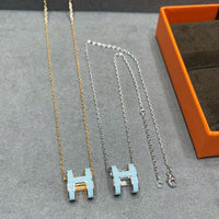 [Promax Jewelry]POP H SKY BLUE NECKLACE