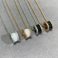 [Promax Jewelry]ZERO 1 DIAMOND CERAMIC NECKLACE