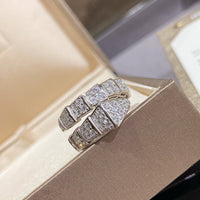 [Promax Jewelry]SERPENTI RING SILVER DIAMOND PAVED