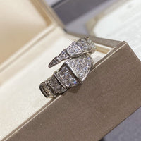 [Promax Jewelry]SERPENTI LARGE RING SILVER DIAMOND PAVED