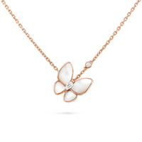 [Promax Jewelry]BUTTERFLY MOP DIAMOND NECKLACE