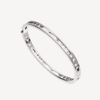 [Promax Jewelry]ZERO 1 SPIRAL LOGO SILVER BRACELET