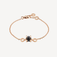 [Promax Jewelry]ZERO 1 SOFT PINK GOLD AND BLACK CERAMIC BRACELET