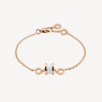 [Promax Jewelry]ZERO 1 SOFT PINK GOLD AND WHITE CERAMIC BRACELET