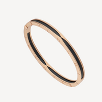 [Promax Jewelry]ZERO 1 PINK GOLD WITH BLACK CERAMIC BRACELET