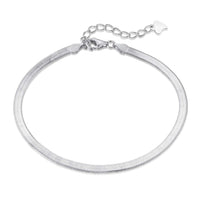 [Promax Jewelry]Flat Snake Bone Chain Blade Necklace