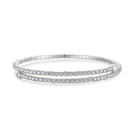 [Promax Jewelry]Row of Diamonds Round Fashion Bracelet
