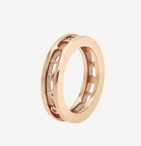 [Promax Jewelry]ZERO 1 ONE-BAND WITH OPENWORK LOGO SPIRAL RING