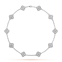 [Promax Jewelry]CLOVER 10 MOTIFS DIAMOND NECKLACE