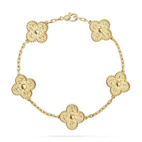 [Promax Jewelry]CLOVER 5 MOTIFS BRONZING BRACELET