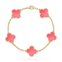 [Promax Jewelry]CLOVER 5 PINK MOP BRACELET