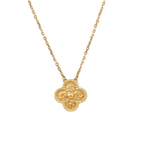 [Promax Jewelry]CLOVER 15MM  BRONZING NECKLACE