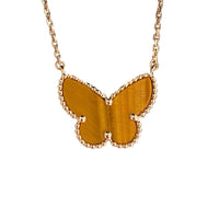[Promax Jewelry] TIGER__ EYE BUTTERFLY NECKLACE