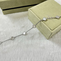 [Promax Jewelry]CLOVER 6 MOTIF WHITE MOP BRACELET