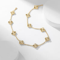 [Promax Jewelry]CLOVER 10 MOTIFS LASER NECKLACE