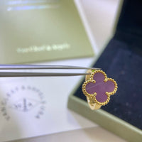 [Promax Jewelry]CLOVER  PURPLE VIOLET RING
