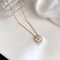 [Promax Jewelry]LUCKY  WHITE MOP  PLUM BLOSSOM NECKLACE