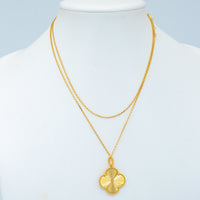 [Promax Jewelry]CLOVER 25MM PEDANT NECKLACE GOLD