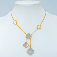 [Promax Jewelry]CLOVER MOTHER OF PEARL NECKLACE 6 MOTIF