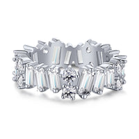 [Promax Jewelry]Delicate Multi Shape Tennis Ring
