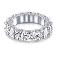 [Promax Jewelry]Gorgeous Round Cut Tennis Ring