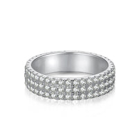 [Promax Jewelry]Dainty Round Cut Tennis Ring