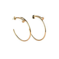 [Promax Jewelry]JUSTE EARRINGS GOLD DIAMONDS 1.8MM
