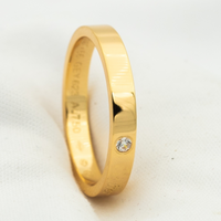 [Promax Jewelry]LOVE RING 4MM 1 DIAMOND