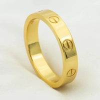 [Promax Jewelry]LOVE RING 4MM 1 DIAMOND GOLD